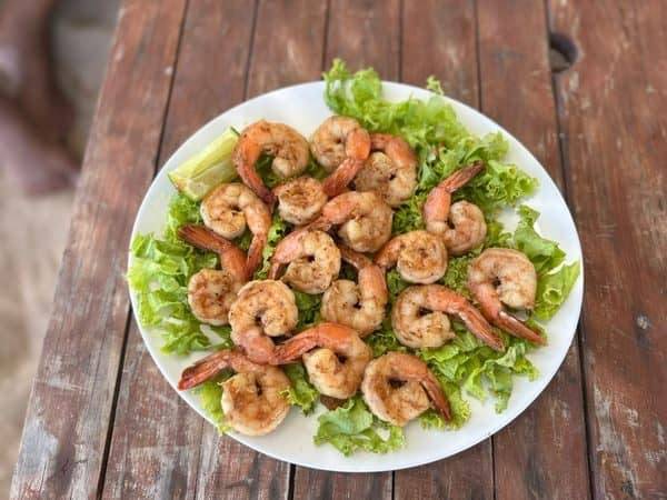 Camarões Alho e Óleo (sem casca)